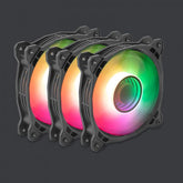 Kit de Ventiladores Gamer Yeyian Argb Ytk-120Al-01 Typhoon, 120Mm, Kit con 3 Ventiladores,Argb
